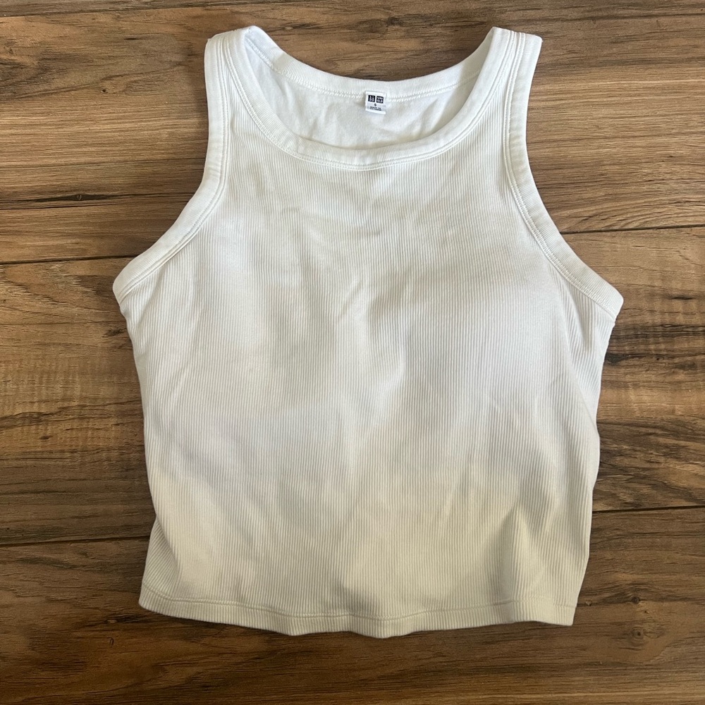 Uniqlo Ribbed Cropped Bra Top bundle set of 4